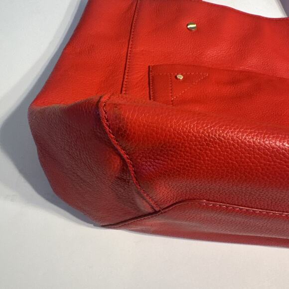 Letizia Large Red Tote Bag Purse, Spacious Shoulder Shopper, 17” Wide Xmas - Picture 2 of 8